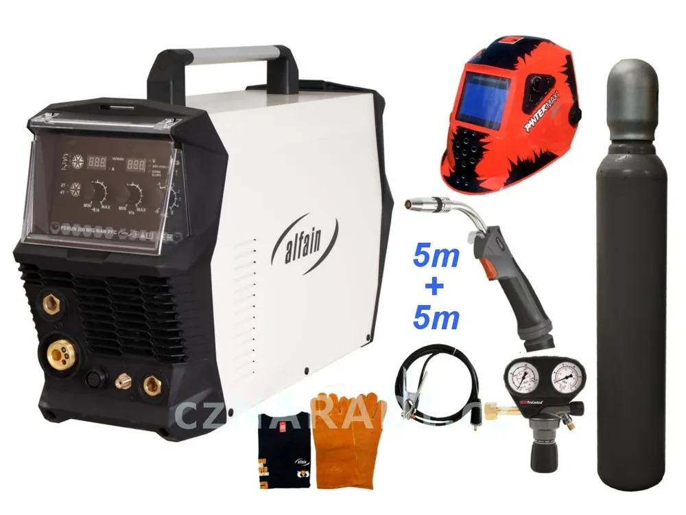 PERUN 200 MIG MAN PFC + MIG 5m + kukla + lahev 6kg SET PRO Cenová Bomba