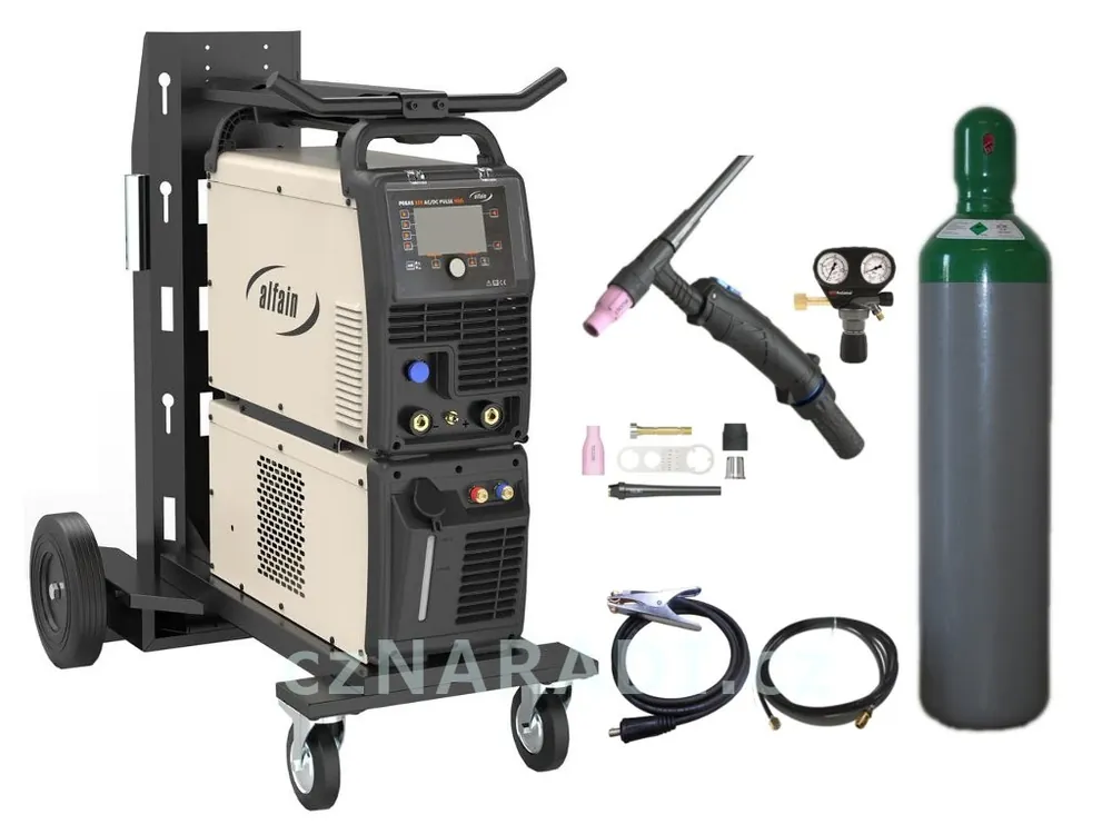 PEGAS 320 DC PULSE NEO + chladící jednotka + vozík + hořák U/D + ventil + lahev Výhodná Nabídka