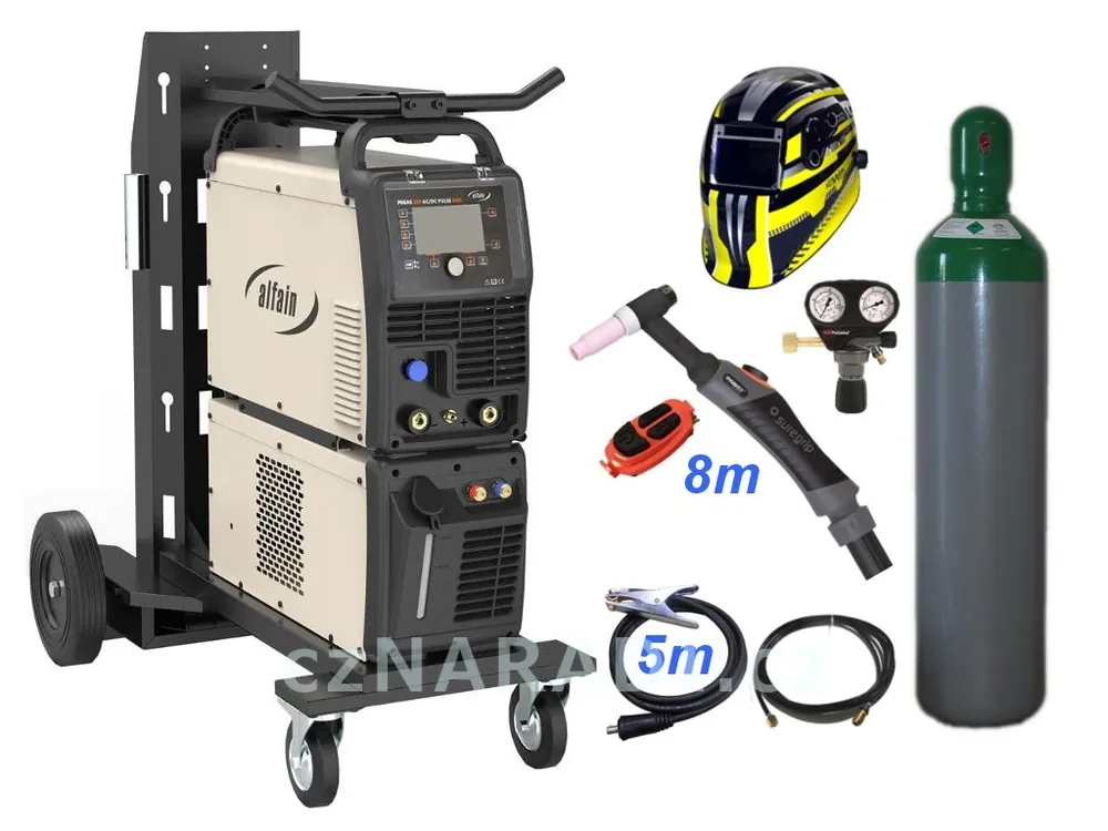 PEGAS 320 DC PULSE NEO + chladící jednotka + vozík + hořák 8m U/D + kukla + venti + lahev Cenově Výhodný